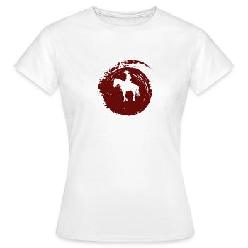 Cowboy Sheriff - Frauen T-Shirt - Weiß - Vorne - AI Model Female 172 dark (172cm)