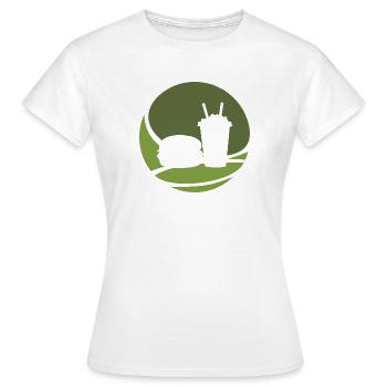 Burgers Restauration rapide - T-shirt Femme - blanc - Devant - AI Model Female 172 dark (172cm)