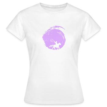 Western Cowboy Sattel - Frauen T-Shirt - Weiß - Vorne - AI Model Female 172 dark (172cm)