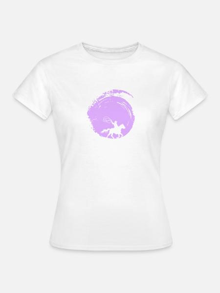Western Cowboy Sattel - Frauen T-Shirt - Weiß