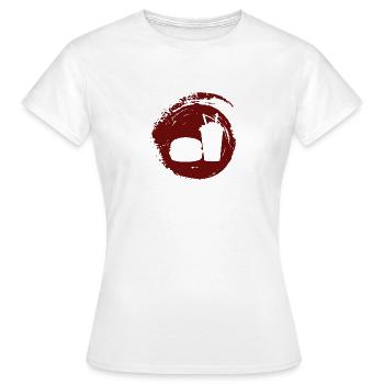 Imbisswagen Mahlzeit Burger - Frauen T-Shirt - Weiß - Vorne - AI Model Female 172 dark (172cm)