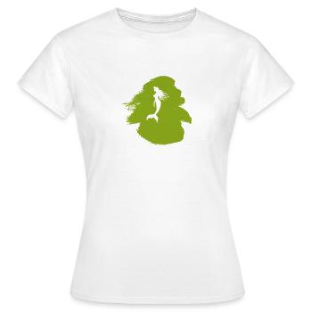 Sirène Neptune Lamantin - T-shirt Femme - blanc - Devant - AI Model Female 172 dark (172cm)