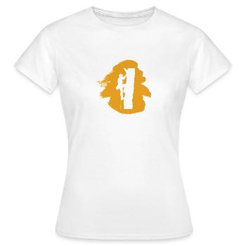 Kletterer Aufstieg - Frauen T-Shirt - Weiß - Vorne - AI Model Female 172 dark (172cm)