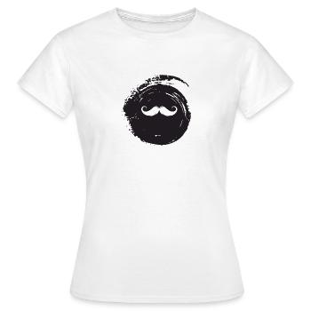 Moustache Novembre Gentleman - T-shirt Femme - blanc - Devant - AI Model Female 172 dark (172cm)