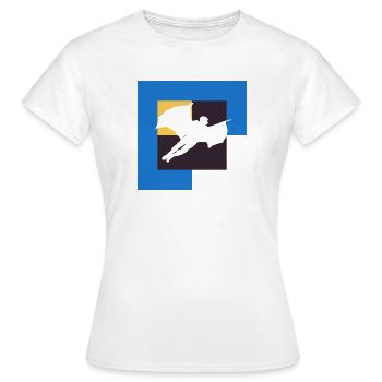 Wingsuit Base Jumping - Frauen T-Shirt - Weiß - Vorne - AI Model Female 172 dark (172cm)