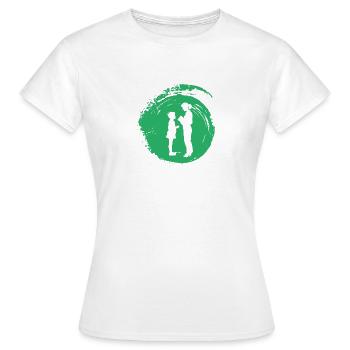 Des enseignants d’école primaire apprennent Abi - T-shirt Femme - blanc - Devant - AI Model Female 172 dark (172cm)