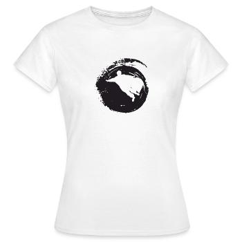 Wingsuit Fliegen Gleiter - Frauen T-Shirt - Weiß - Vorne - AI Model Female 172 dark (172cm)
