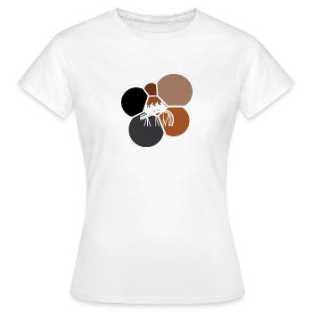 Carnaval Montagnes Russes Grande Roue - T-shirt Femme - blanc - Devant - AI Model Female 172 dark (172cm)