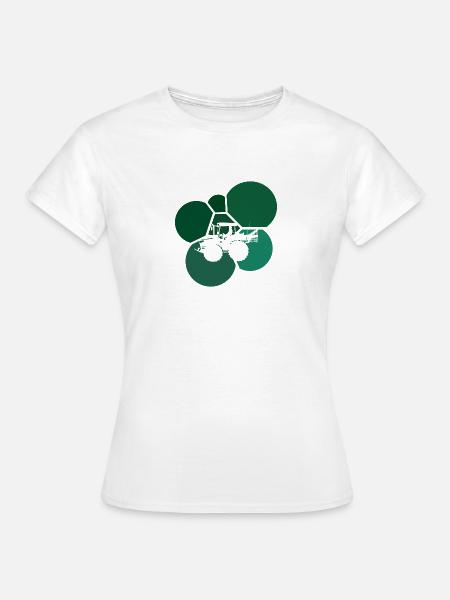 Maehdrescher Ranch Hof - Frauen T-Shirt - Weiß