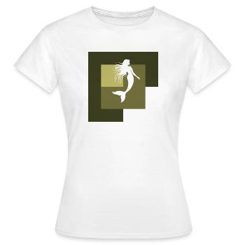 Seekuh Neptun - Frauen T-Shirt - Weiß - Vorne - AI Model Female 172 dark (172cm)