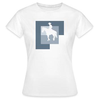 Cowboy Sheriff - Frauen T-Shirt - Weiß - Vorne - AI Model Female 172 dark (172cm)