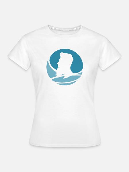 Schnurrbart Bart Sir - Frauen T-Shirt - Weiß