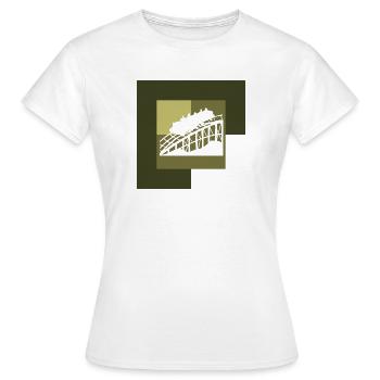 Grande roue, fête foraine, montagnes russes - T-shirt Femme - blanc - Devant - AI Model Female 172 dark (172cm)