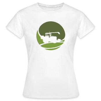 Bauer - Frauen T-Shirt - Weiß - Vorne - AI Model Female 172 dark (172cm)