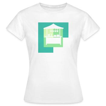 Camions de restauration rapide - T-shirt Femme - blanc - Devant - AI Model Female 172 dark (172cm)