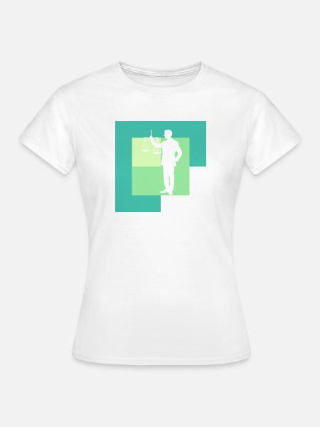 Recht Absatz - Frauen T-Shirt - Weiß