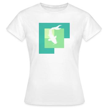 Koi Teich - Frauen T-Shirt - Weiß - Vorne - AI Model Female 172 dark (172cm)