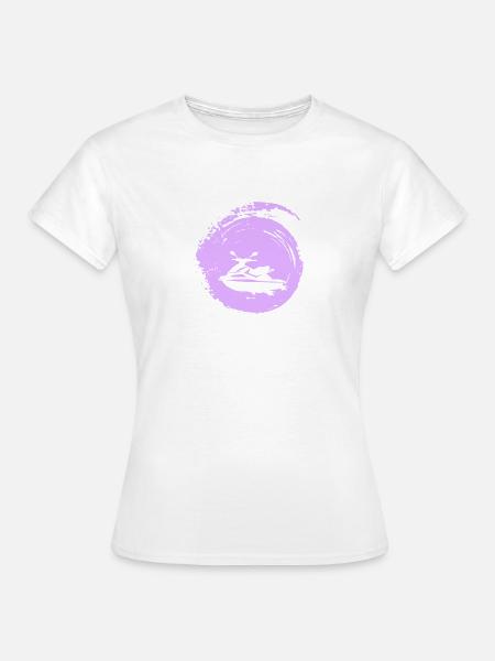 Jetski Motorboot - Frauen T-Shirt - Weiß