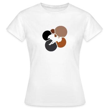 Wingsuit Fliegen Gleiten Anzug - Frauen T-Shirt - Weiß - Vorne - AI Model Female 172 dark (172cm)