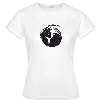 Meerjungfrau Fabelwesen Neptun - Frauen T-Shirt - Weiß - Vorne - AI Model Female 172 dark (172cm)