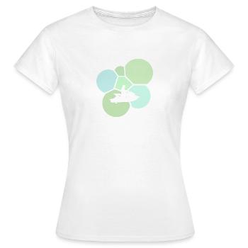 Jet Ski Sports nautiques Wakeskate - T-shirt Femme - blanc - Devant - AI Model Female 172 dark (172cm)