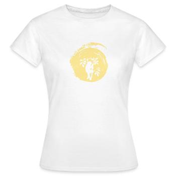 Faultier Müdigkeit Entspannen - Frauen T-Shirt - Weiß - Vorne - AI Model Female 172 dark (172cm)