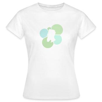 Pilosité faciale Sir Moustache - T-shirt Femme - blanc - Devant - AI Model Female 172 dark (172cm)