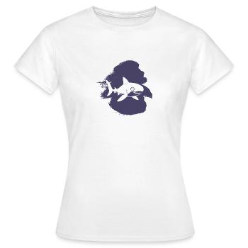 Shark Sharks Shark Fin - Women's T-Shirt - white - Front - AI Model Female 172 dark (172cm)