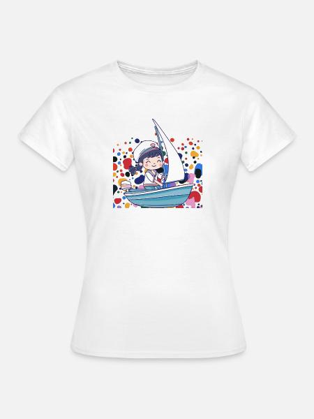 Segeln Segelboot - Frauen T-Shirt - Weiß