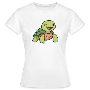 Turtle Schildkröten Uralt - Frauen T-Shirt - Weiß - Vorne - AI Model Female 172 dark (172cm)