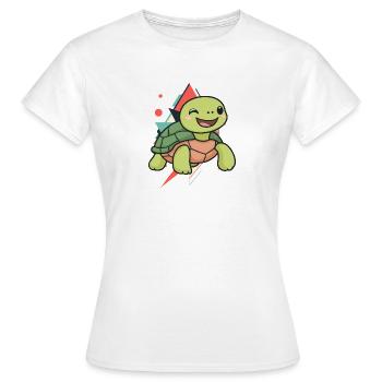Turtle Schildkröte Uralt - Frauen T-Shirt - Weiß - Vorne - AI Model Female 172 dark (172cm)