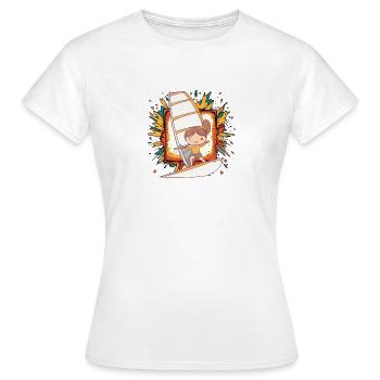 Windsurfen Windsurf Windsurfer - Frauen T-Shirt - Weiß - Vorne - AI Model Female 172 dark (172cm)