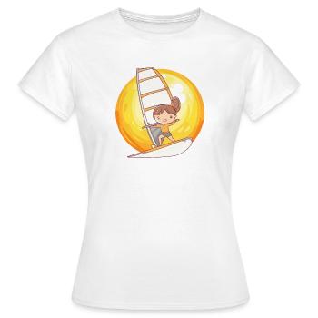 Windsurfen Windsurf - Frauen T-Shirt - Weiß - Vorne - AI Model Female 172 dark (172cm)