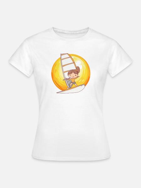 Windsurfen Windsurf - Frauen T-Shirt - Weiß