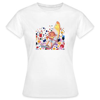 Windsurfen Windsurfing - Frauen T-Shirt - Weiß - Vorne - AI Model Female 172 dark (172cm)