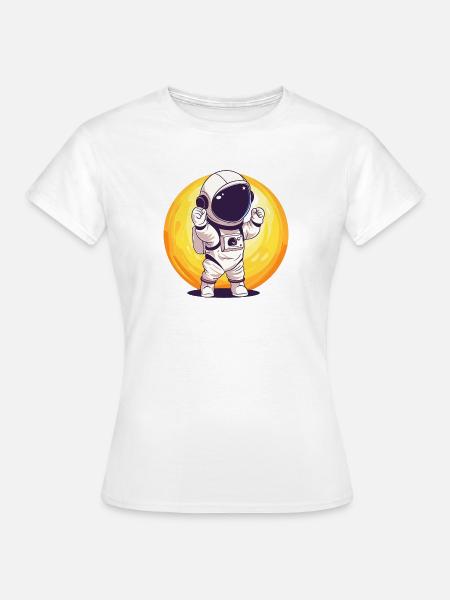 Astronaut Spaceman Raumfahrt - Frauen T-Shirt - Weiß