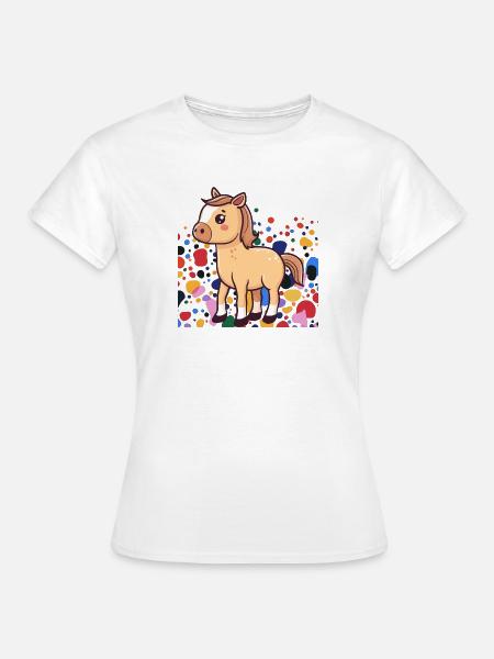 Pferde Mähne - Frauen T-Shirt - Weiß