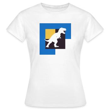 Rex Dinosaure Tyrannosaure - T-shirt Femme - blanc - Devant - AI Model Female 172 dark (172cm)