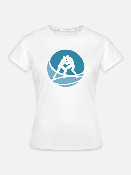 Wrestler Kämpfer Kampfkunst - Frauen T-Shirt - Weiß