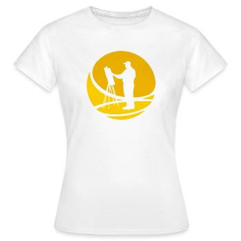 Paint Brush Painter - Women's T-Shirt - white - Front - AI Model Female 172 dark (172cm)