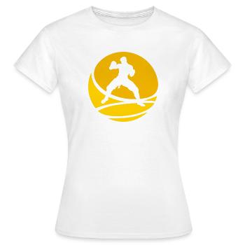 MMA Jitsu d’arts martiaux mixtes - T-shirt Femme - blanc - Devant - AI Model Female 172 dark (172cm)