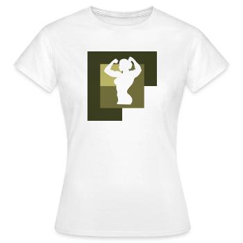Musculation Musculation - T-shirt Femme - blanc - Devant - AI Model Female 172 dark (172cm)