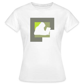 Computer science computer freak - Women's T-Shirt - white - Front - AI Model Female 172 dark (172cm)