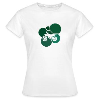 Cascade de moto - T-shirt Femme - blanc - Devant - AI Model Female 172 dark (172cm)