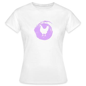 Poulet Poulailler Coq - T-shirt Femme - blanc - Devant - AI Model Female 172 dark (172cm)
