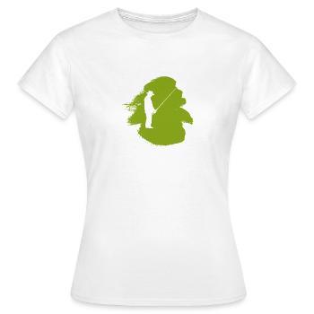 Fischen Angeln Sportfischer - Frauen T-Shirt - Weiß - Vorne - AI Model Female 172 dark (172cm)