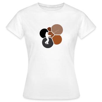 Fischer Angelrute - Frauen T-Shirt - Weiß - Vorne - AI Model Female 172 dark (172cm)