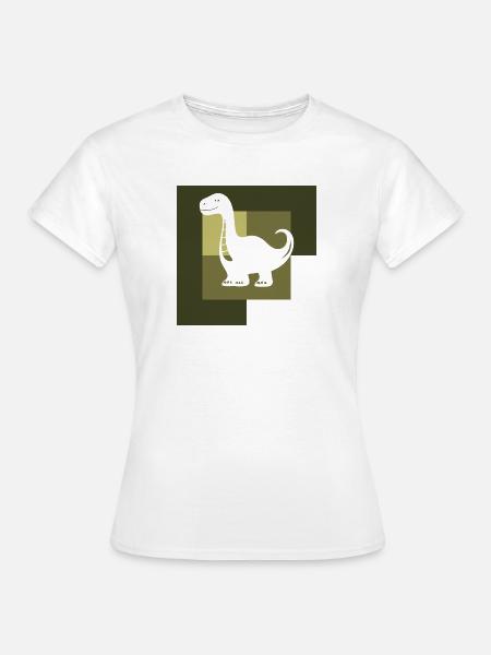 Dinosaurier Reptil Dinosaurs - Frauen T-Shirt - Weiß