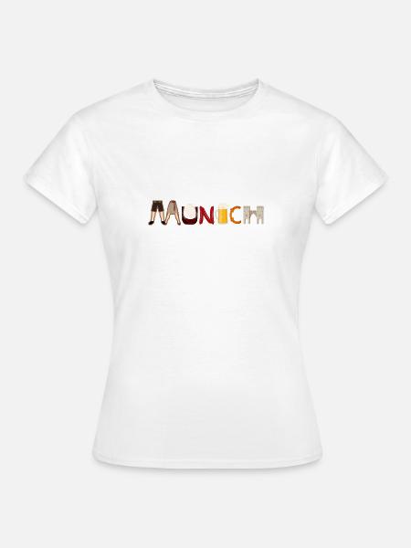 love munich, Münchner - Frauen T-Shirt - Weiß