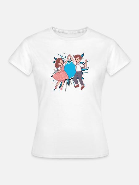 Tanzpaar Tanzlehrer - Frauen T-Shirt - Weiß